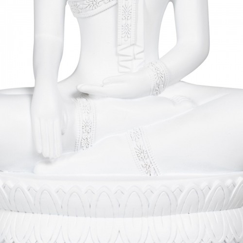 Bigbuy Home Декоративная фигура Белый Будда 19,2 x 12 x 32,5 cm image 5