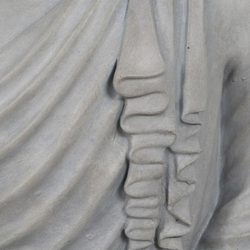 Sculpture Grey Resin 46,3 x 34,5 x 61,5 cm Buddha image 5