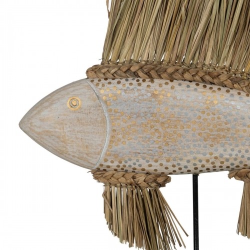Bigbuy Home Декоративная фигура Белый Коричневый Натуральный Рыба 70 x 12 x 53 cm image 5