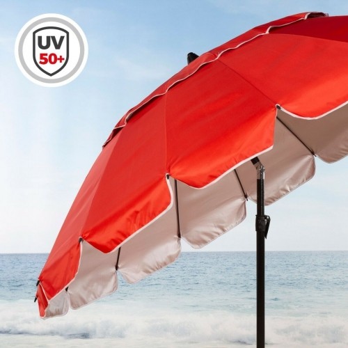 Пляжный зонт Aktive Красный Алюминий 240 x 235 x 240 cm (6 штук) image 5