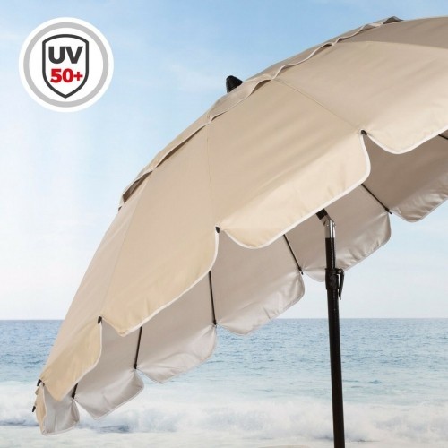 Пляжный зонт Aktive Krēmkrāsa Alumīnijs 240 x 235 x 240 cm (6 gb.) image 5