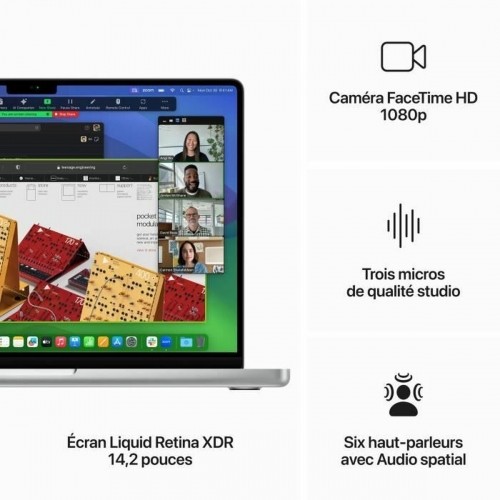 Piezīmju Grāmatiņa Apple MacBook Pro 2023 Azerty Francūzis M3 Pro 1 TB SSD image 5
