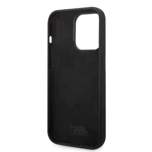 Karl Lagerfeld Liquid Silicone Ikonik NFT Case for iPhone 15 Pro Max Black image 5