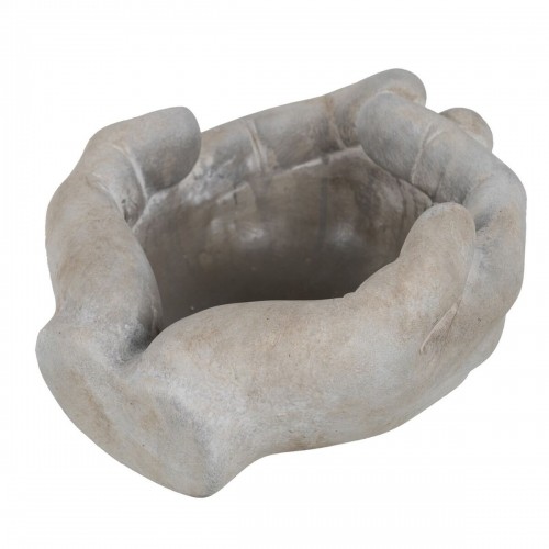 Planter Grey Cement Hand 24 x 22 x 12 cm image 5