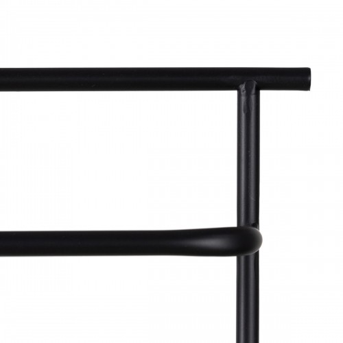 Free-Standing Towel Rack Black Iron 20,8 x 13 x 61,5 cm image 5