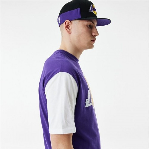 Vīriešu Krekls ar Īsām Piedurknēm New Era NBA Colour Insert LA Lakers Violets image 5