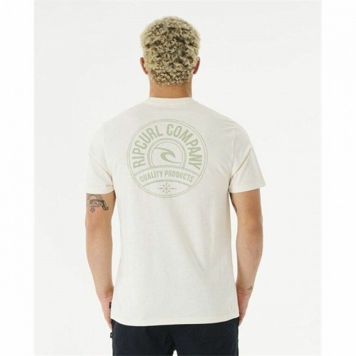 Men’s Short Sleeve T-Shirt Rip Curl Stapler White image 5