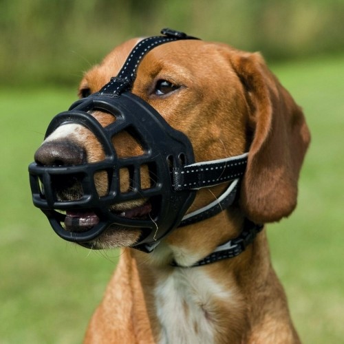 Muzzle Trixie Black Monochrome L/XL 30 cm image 5