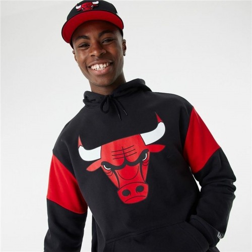 Толстовка с капюшоном унисекс New Era NBA Colour Insert Chicago Bulls Чёрный image 5