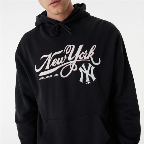 Unisex Hoodie New Era MLB Retro Graphic New York Yankees Black image 5