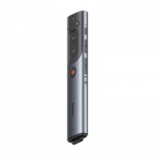 Baseus Orange Dot Multifunctional remote control for presentation, with a red laser pointer - gray image 5