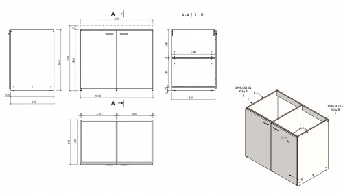 Minikitchen with sink and dual plate image 5