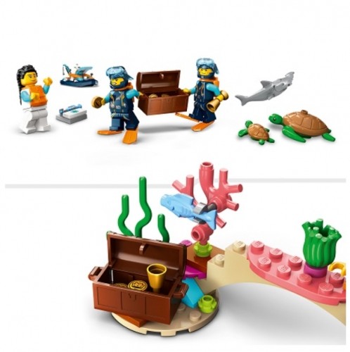 LEGO City 60377 Explorer Diving Boat Konstruktors image 5