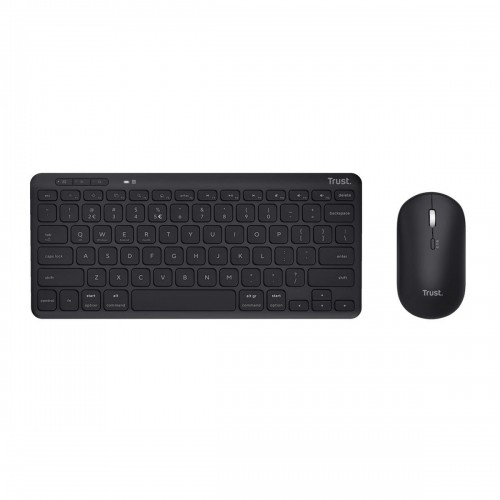 Keyboard and Mouse Trust Lyra Black Monochrome English QWERTY image 5