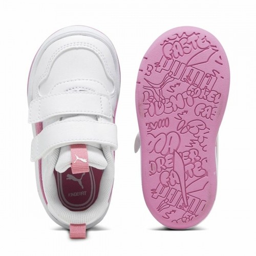 Sports Shoes for Kids Puma Multiflex Sl V White Pink image 5