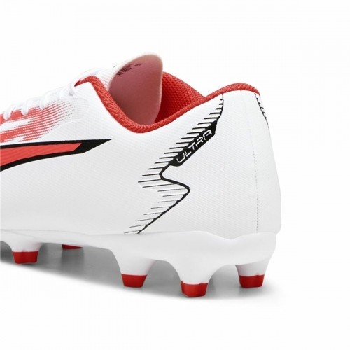 Adult's Football Boots Puma Ultra Play FG/AG White Red image 5