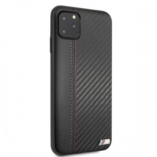 Etui hardcase BMW BMHCN65MCARBK iPhone 11 Pro Max czarny|black PU Carbon image 5