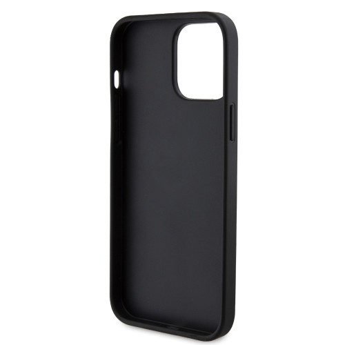 Guess PU Leather 4G Triangle Metal Logo Case for iPhone 13 Pro Max Black image 5