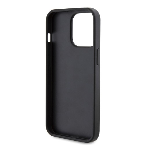 Guess PU Leather 4G Triangle Metal Logo Case for iPhone 13 Pro Black image 5