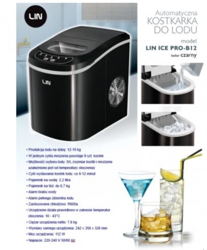 Portable ice maker LIN ICE PRO-B12 black image 5