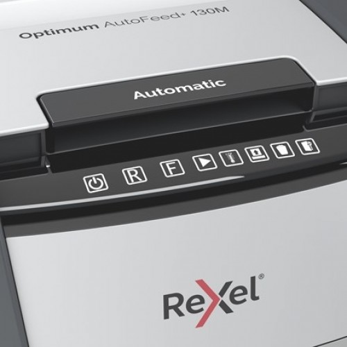 Rexel AutoFeed+ 130M paper shredder Micro-cut shredding 55 dB Black, Grey image 5