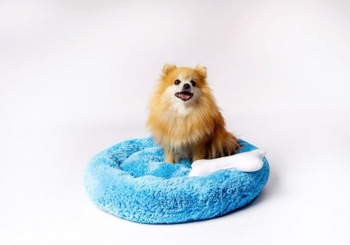 GO GIFT Shaggy blue XL - pet bed - 80 x 83 x 10 cm image 5