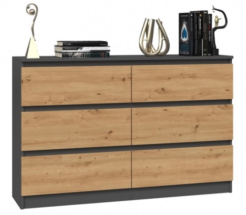 Top E Shop Topeshop M6 120 ANTRACYT/ART chest of drawers image 5