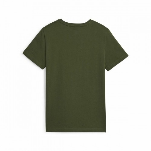 Child's Short Sleeve T-Shirt Puma Ess+ 2 Col Logo Dark green image 5