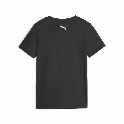 Child's Short Sleeve T-Shirt Puma Active Sports Graphic Black image 5