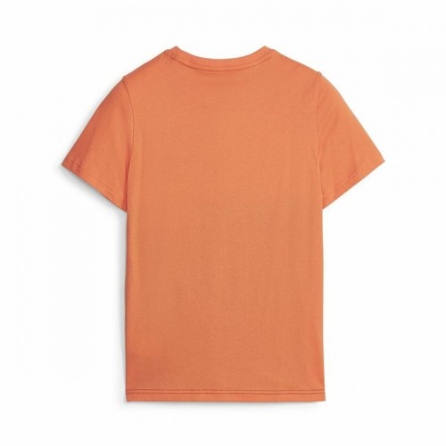 Child's Short Sleeve T-Shirt Puma Ess Block Black Orange image 5