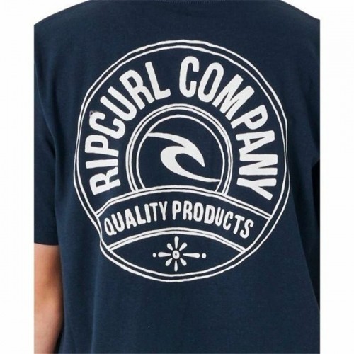 Child's Short Sleeve T-Shirt Rip Curl Stapler Navy Blue image 5