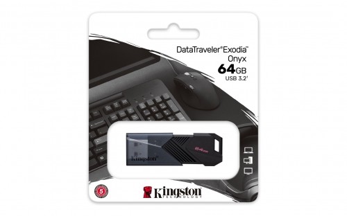 Kingston Technology DataTraveler 64GB Portable USB 3.2 Gen 1 Exodia Onyx image 5