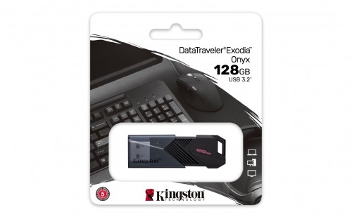 Kingston Technology DataTraveler 128GB Portable USB 3.2 Gen 1 Exodia Onyx image 5