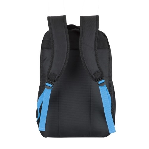 Rivacase Regent 8069 notebook case 43.9 cm (17.3") Backpack Black, Cyan image 5