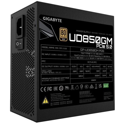 Gigabyte GP-UD850GM PG5 power supply unit 850 W 20+4 pin ATX ATX Black image 5