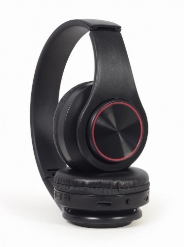 Gembird BHP-LED-01 headphones/headset Wired & Wireless Head-band Music/Everyday Micro-USB Bluetooth Black image 5