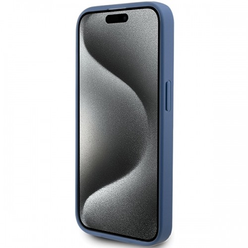Guess GUHCP15XG4GLBL iPhone 15 Pro Max 6.7" niebieski|blue hardcase 4G Stripe Collection image 5