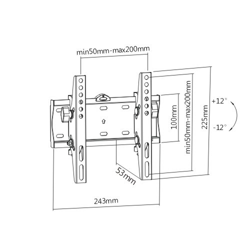 Gembird WM-42T-02 TV mount 106.7 cm (42") Black image 5