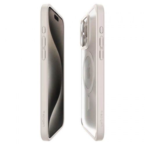 Spigen Ultra Hybrid Mag case with MagSafe for iPhone 15 Pro - matte natural titanium image 5