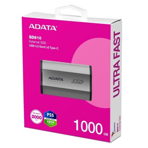 External SSD|ADATA|SD810|2TB|USB-C|Write speed 2000 MBytes/sec|Read speed 2000 MBytes/sec|SD810-2000G-CSG image 5