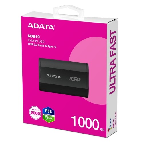 External SSD|ADATA|SD810|1TB|USB-C|Write speed 2000 MBytes/sec|Read speed 2000 MBytes/sec|SD810-1000G-CBK image 5