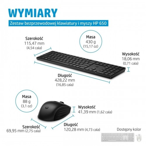 Клавиатура и мышь HP 4R013AA Чёрный Английский Qwerty US image 5