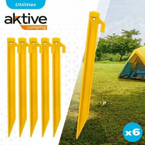 Camping peg Aktive 6 Pieces (24 Units) image 5