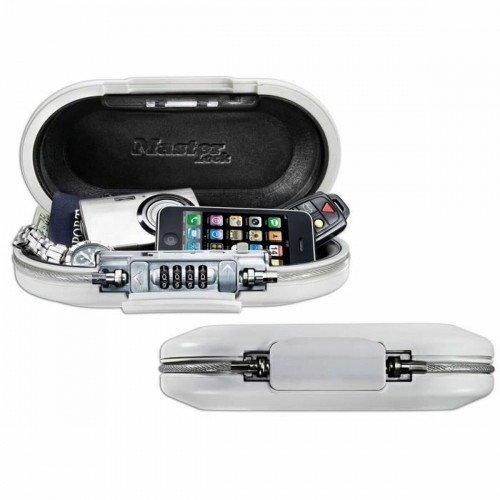 Портативный сейф с защитным кабелем Master Lock 5900EURDWHT Белый ABS 700 ml 6 x 12,9 x 24 cm image 5