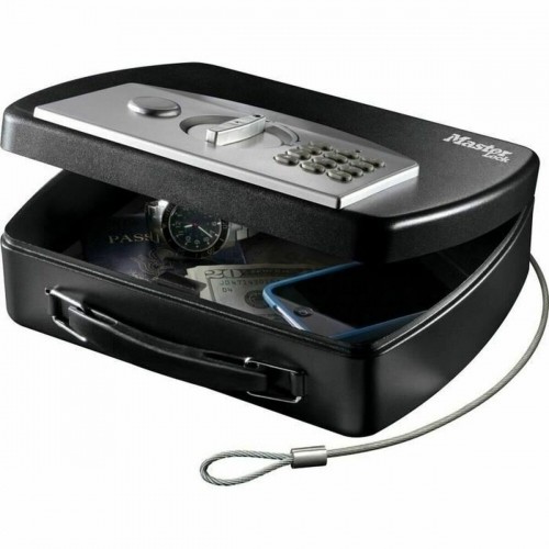 Портативный сейф с защитным кабелем Master Lock Чёрный Сталь image 5