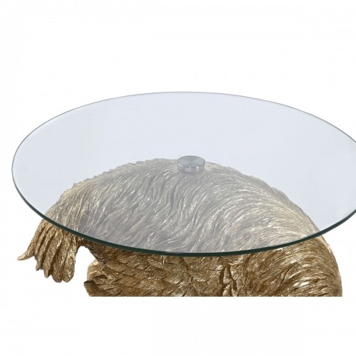 Mazs galdiņš Home ESPRIT Bronza Sveķi Stikls 60 x 60 x 62 cm image 5
