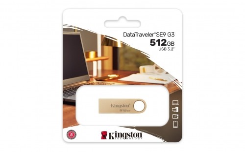 Kingston Technology DataTraveler 512GB 220MB/s Metal USB 3.2 Gen 1 SE9 G3 image 5