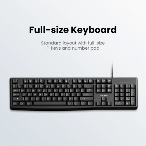 Ugreen MK003 wired keyboard and mouse set - black image 5