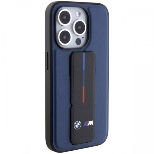 BMW BMHCP15LGSPBIV iPhone 15 Pro 6.1" granatowy|navy hardcase M Grip Stand Bicolor image 5