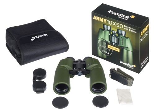 Levenhuk Army 10x50 Binoculars with Reticle image 5